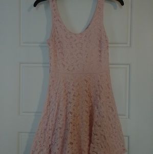 Pink lace dress